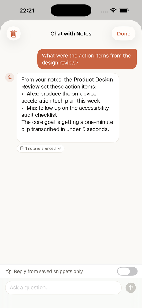 Chat with your notes